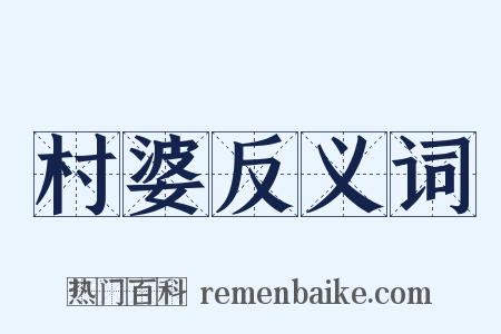 村婆反义词是什么意思的图片